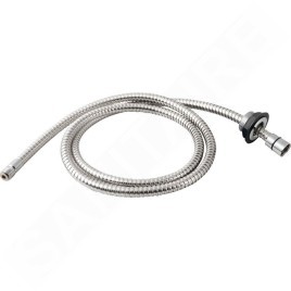 Sapho Manchons - Garniture ronde de douche pour montage sur bord de baignoire, avec flexible, chrome 1205-04