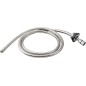 Sapho Manchons - Garniture ronde de douche pour montage sur bord de baignoire, avec flexible, chrome 1205-04