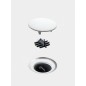 Geberit Setaplano - Garniture de vidange de douche pour baignoire de douche Setaplano, hauteur du bouchon : 50 mm 154.016.00.1