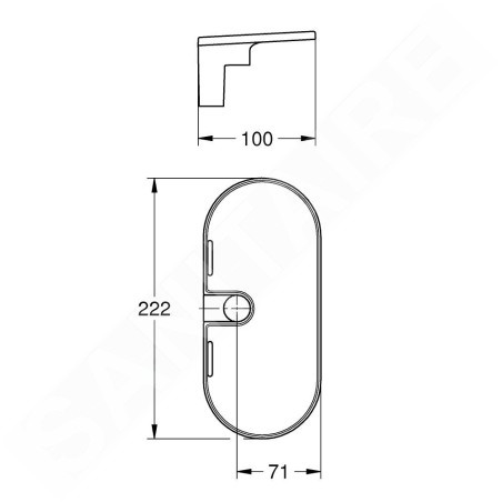 Grohe Vitalio Universal - Étagère pour barre de douche 27725001