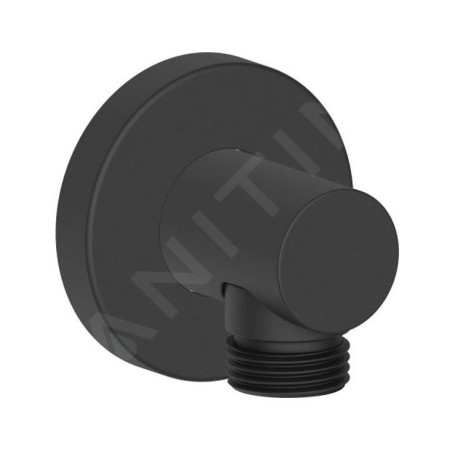 Duravit Accessoires - Coude de raccordement de douche, noir mat UV0630008046