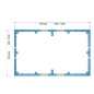 Villeroy & Boch Accessoires - Cadre de montage ViFrame pour receveurs en Quaryl à partir de 1000 x 1000 mm U91412400
