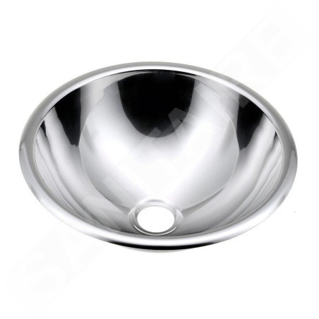 Sapho Inox - Lavabo à encastrer, inox, diamètre 355 mm 13029.B