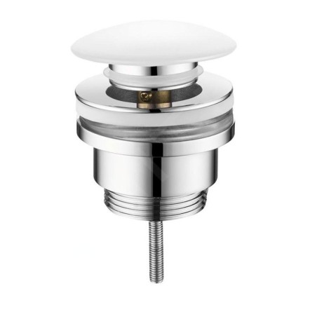 Sapho Accessoires - Bonde de lavabo, Click Clack, blanc CV1002C