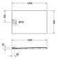 Duravit Stonetto - Receveur de douche 1200x800 mm, anthracite mat 720148680000000 Duravit Stonetto - Receveur de douche 1200x800 mm, anthracite mat 720148680000000
