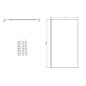 Ideal Standard i.Life - Porte Walkin 1000 mm, silver bright / verre clair T4872EO