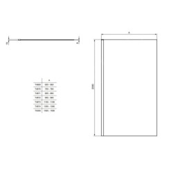 Ideal Standard i.Life - Porte Walkin 1200 mm, silver bright / verre clair T4873EO