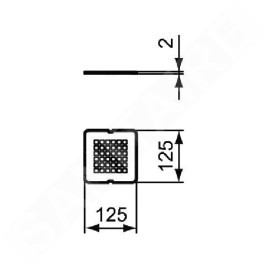 Ideal Standard Ultra Flat S - Cache de l’évacuation, blanc KV169FR