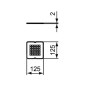 Ideal Standard Ultra Flat S - Cache de l’évacuation, blanc KV169FR