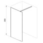Ravak Walk-In - Paroi de douche Walk-in Wall 140, 1400x2000 mm, aluminium brillant/verre transparent GW9WM0C00Z1 Ravak Walk-In - Paroi de douche Walk-in Wall 140, 1400x2000 mm, aluminium brillant/verre transparent GW9WM0C00Z1
