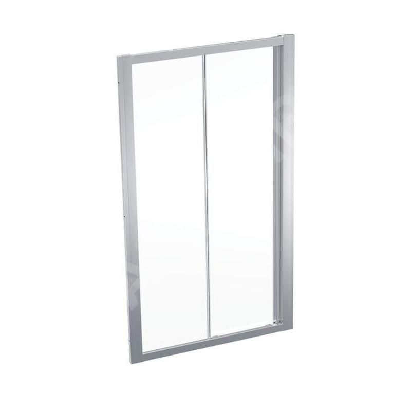 Geberit GEO - Porte de douche 110x190 cm, argent/verre clair 560.143.00.2