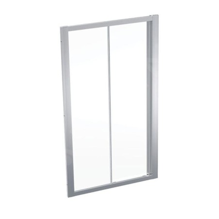 Geberit GEO - Porte de douche 110x190 cm, argent/verre clair 560.143.00.2