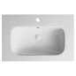Sapho Sanovit Piedra - Lavabo pour meuble 71x47 cm, avec trop-plein, trou pour robinetterie, blanc 43071 Sapho Sanovit Piedra - Lavabo pour meuble 71x47 cm, avec trop-plein, trou pour robinetterie, blanc 43071