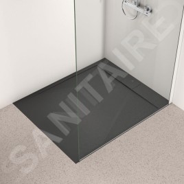 Ideal Standard i.Life - Receveur de douche 120x100 cm, Anti-Slip, noir T5228FV