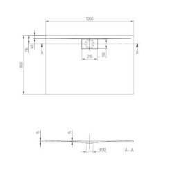 Villeroy & Boch Architectura MetalRim - Receveur de douche, 800x1200 mm, blanc alpin UDA1280ARA215V-01