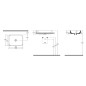 Sapho Isvea Sott - Lavabo Aqua, 500x380 mm, blanc 10SQ51050