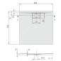 Villeroy & Boch Architectura MetalRim - Receveur de douche, 900x900 mm, VilboGrip, blanc alpin UDA9090ARA148GV-01