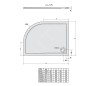 Polysan Receveurs de douche - Receveur de douche Rena L, 1200x900 mm, gauche, blanc 64611 Polysan Receveurs de douche - Receveur de douche Rena L, 1200x900 mm, gauche, blanc 64611