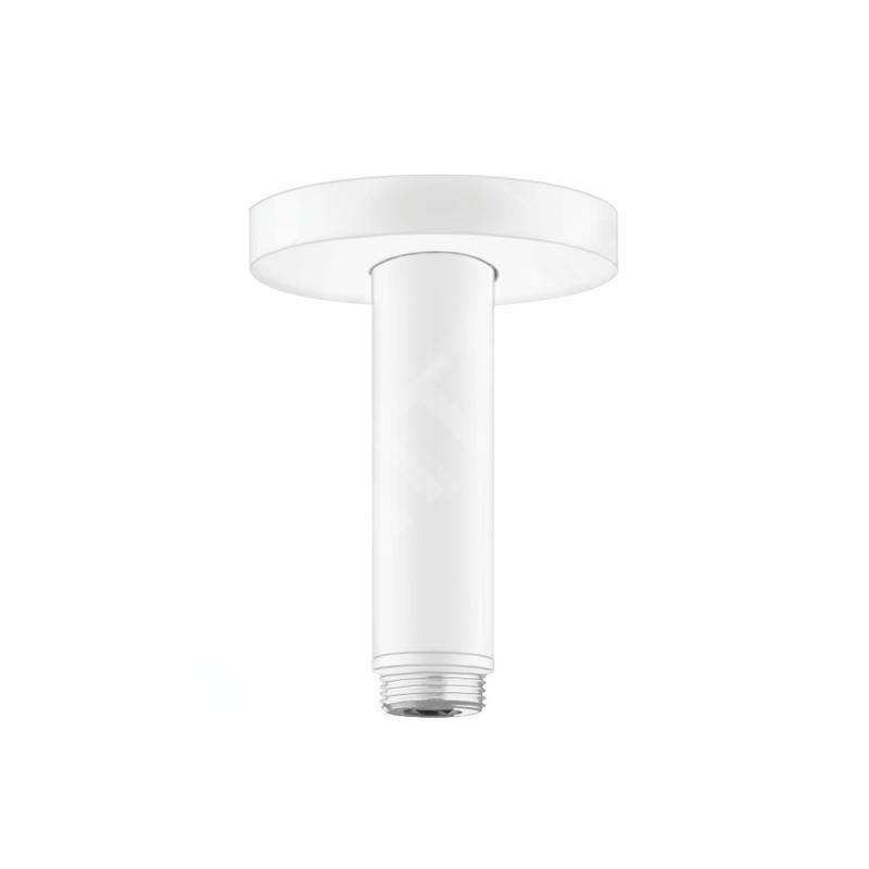 Hansgrohe Accessoires - Arrivée depuis le plafond S 100 mm, blanc mat 27393700