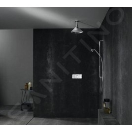 Axor Programme de douche - Douche de tête 240 2jet avec raccordement plafond et design Front, chrome 26022000