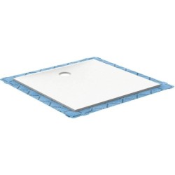Geberit Setaplano - Receveur de douche plat, 800x1000 mm, matériau minéral, Antislip, blanc alpin 154.262.11.1