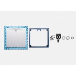 Geberit Setaplano - Receveur de douche plat, 800x1000 mm, matériau minéral, Antislip, blanc alpin 154.262.11.1