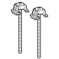 Geberit Setaplano - Kit de rallongement de pieds pour cadre de montage pour baignoire de douche Setaplano 154.036.00.1 Geberit Setaplano - Kit de rallongement de pieds pour cadre de montage pour baignoire de douche Setaplano 154.036.00.1