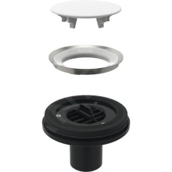 Geberit Setaplano - Kit de vidange pour baignoires de douche, sans siphon, montage au sol 154.032.00.1