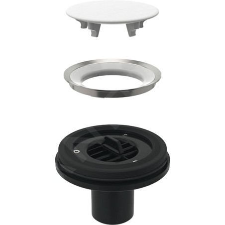 Geberit Setaplano - Kit de vidange pour baignoires de douche, sans siphon, montage au sol 154.032.00.1