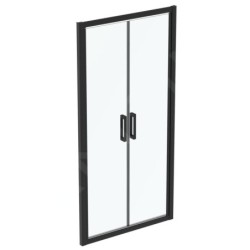 Ideal Standard Connect 2 - Porte de douche 1000 mm, noir / verre clair K9296V3