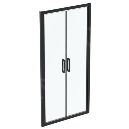 Ideal Standard Connect 2 - Porte de douche 1000 mm, noir / verre clair K9296V3
