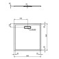 Ideal Standard Ultra Flat New - Receveur de douche 900x900 mm, blanc T446701