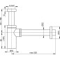 Novaservis Siphons - Siphon de lavabo, chrome 20,0 Novaservis Siphons - Siphon de lavabo, chrome 20,0