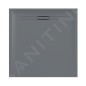Geberit Sestra - Receveur de douche 900x900 mm, gris 550.260.00.2