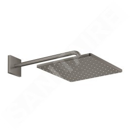 Grohe Rainshower - Douche de tête 310, Mono Cube 9,5 l/min, 1 jet, bras de douche 42 cm, Hard Graphite brossé 26564AL0