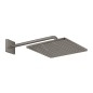 Grohe Rainshower - Douche de tête 310, Mono Cube 9,5 l/min, 1 jet, bras de douche 42 cm, Hard Graphite brossé 26564AL0