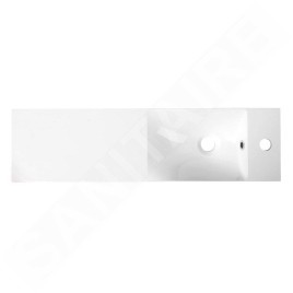 Sapho Agos - Meuble-lavabo 800x220 mm, avec trop-plein, trou pour robinet G/D, blanc AS080