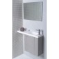 Sapho Agos - Meuble-lavabo 800x220 mm, avec trop-plein, trou pour robinet G/D, blanc AS080 Sapho Agos - Meuble-lavabo 800x220 mm, avec trop-plein, trou pour robinet G/D, blanc AS080