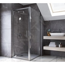 Ideal Standard Connect 2 - Porte de douche pivotante 900 mm, silver bright/verre clair K9270EO
