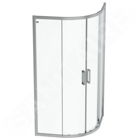 Ideal Standard Connect 2 - Cabine de douche 800x800 mm, silver bright/verre clair K9250EO