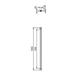 Ideal Standard Connect 2 - Bras de fixation, chrome K9382VA