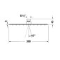 Duravit Douches - Douche de tête 300x300 mm, chrome UV0660031010