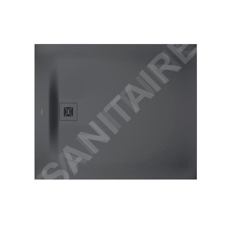 Duravit Sustano - Receveur de douche 1200x1000 mm, DuraSolid, gris foncé mat 720278650000000
