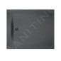Duravit Sustano - Receveur de douche 1200x1000 mm, DuraSolid, gris foncé mat 720278650000000