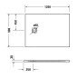 Duravit Sustano - Receveur de douche 1200x900 mm, DuraSolid, blanc brillant 720277730000000