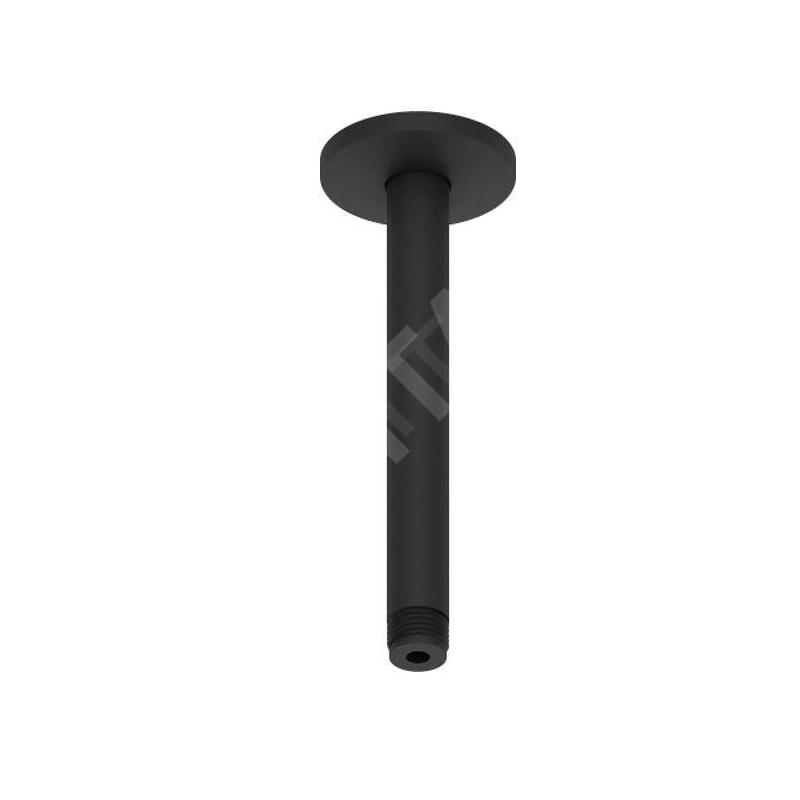 Duravit Accessoires - Bras de douche, de plafond, 200 mm, noir mat UV0670025046