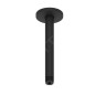 Duravit Accessoires - Bras de douche, de plafond, 200 mm, noir mat UV0670025046