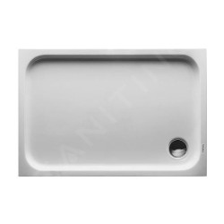 Duravit D-Code - Receveur de douche 1100x750 mm, blanc alpin 720097000000000