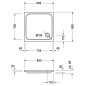 Duravit D-Code - Receveur de douche, 800x800 mm, blanc alpin 720101000000000
