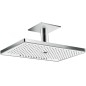 Hansgrohe Rainmaker Select - Douche de tête 460, 3 jets EcoSmart 9l/min, bras de douche 100 mm, blanc/chrome 24016400